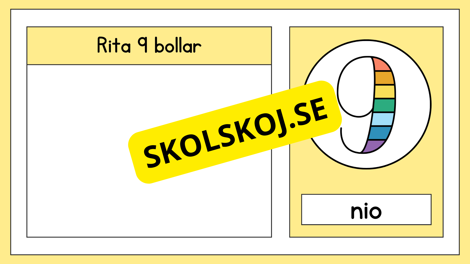 Räkna och rita 0 - 10