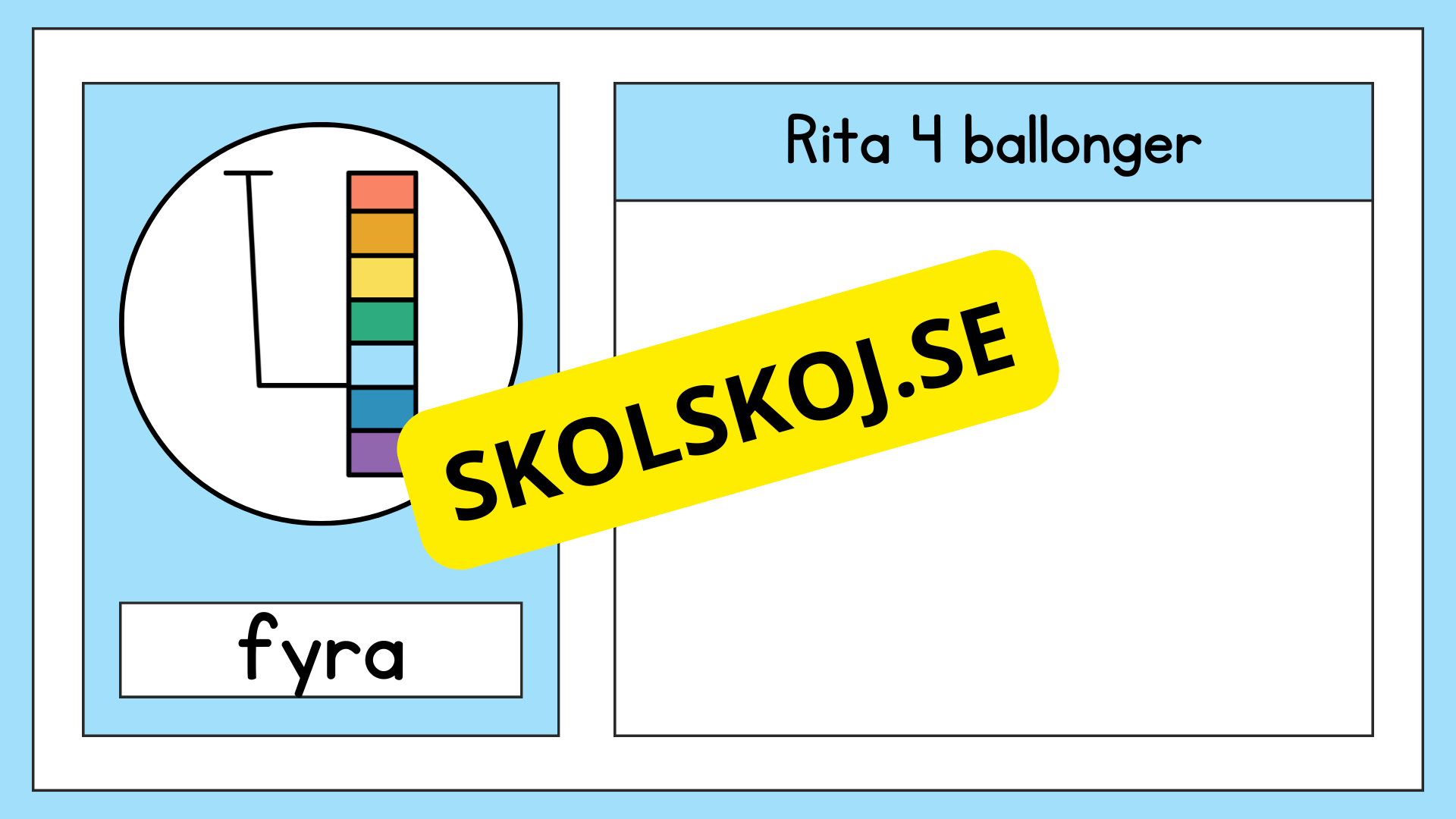 Räkna och rita 0 - 10