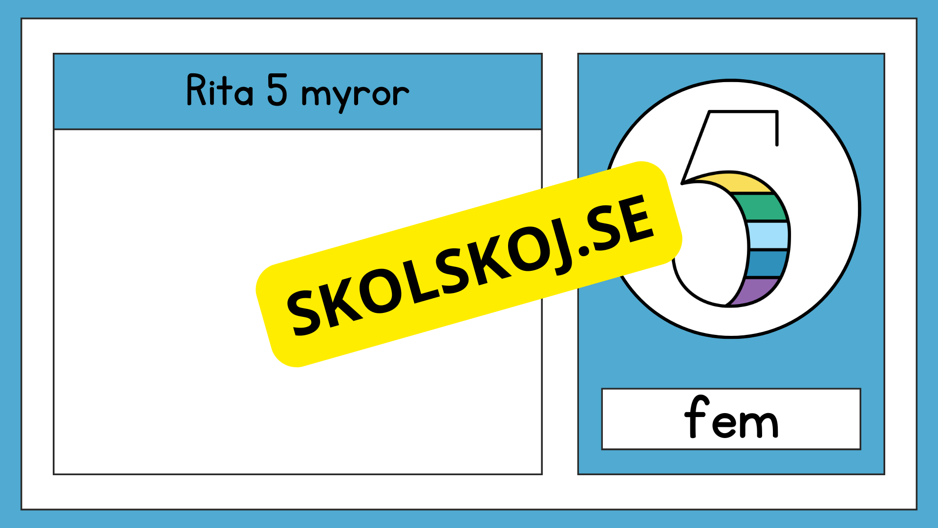 Räkna och rita 0 - 10