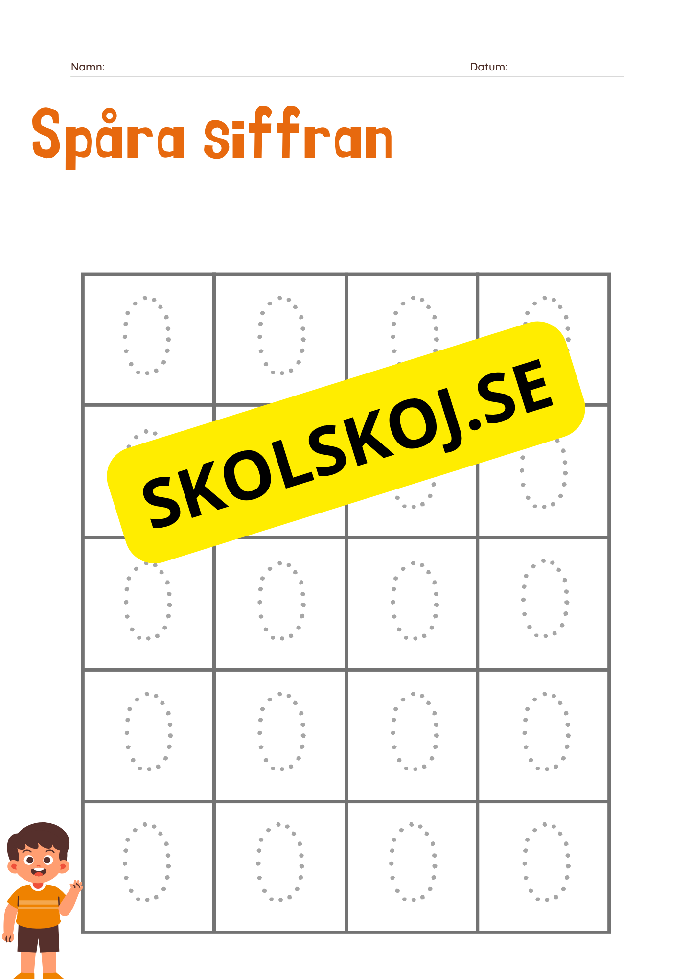 Räkna och skriv tillsammans med Liam