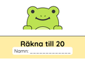 Räkna till 20 - Häfte