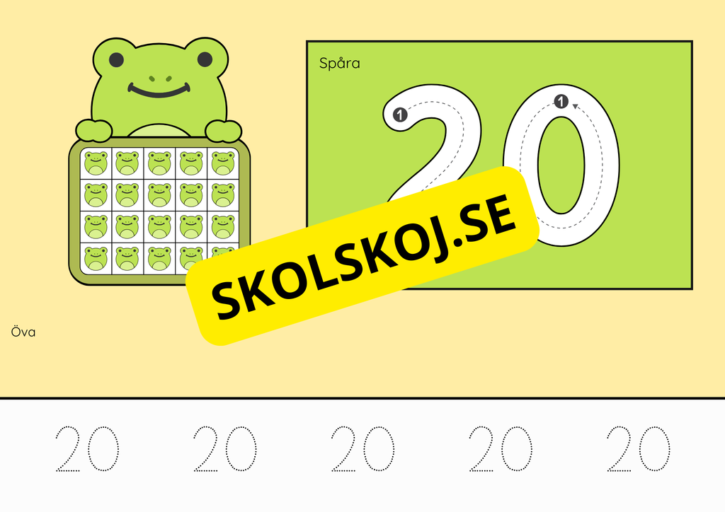 Räkna till 20 - Häfte