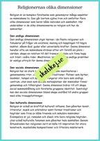 Religionens roll i samhället - Årskurs 4 - 6