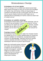 Religionens roll i samhället - Årskurs 4 - 6