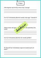 Religionens roll i samhället - Årskurs 4 - 6