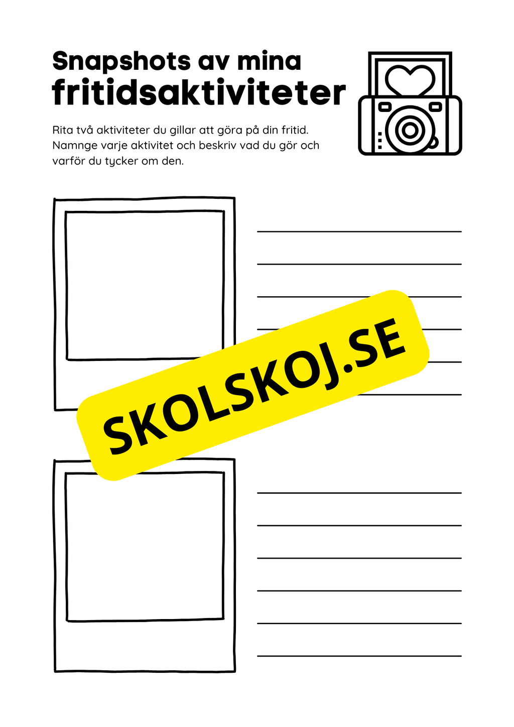 Rita och skriv - Snapshots