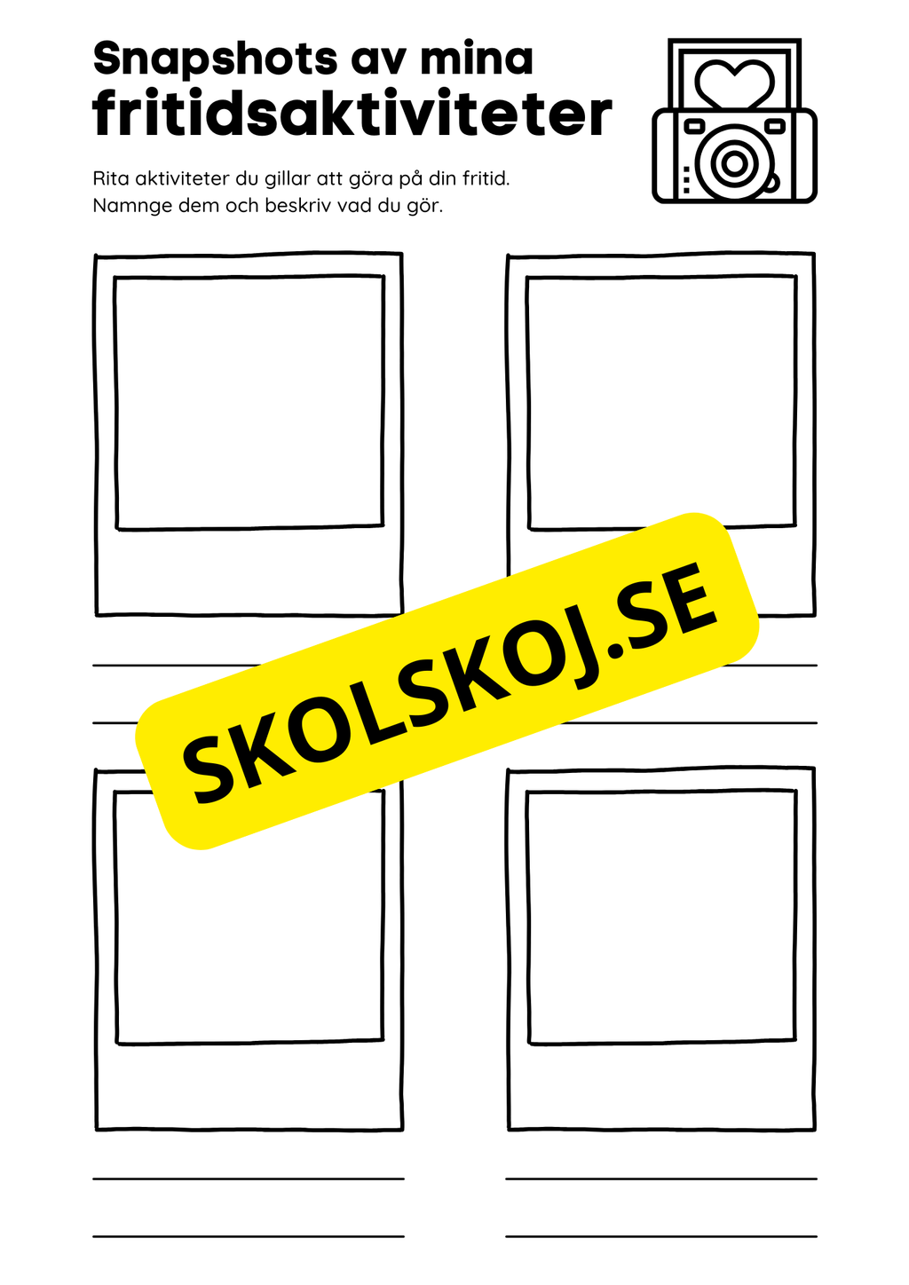 Rita och skriv - Snapshots