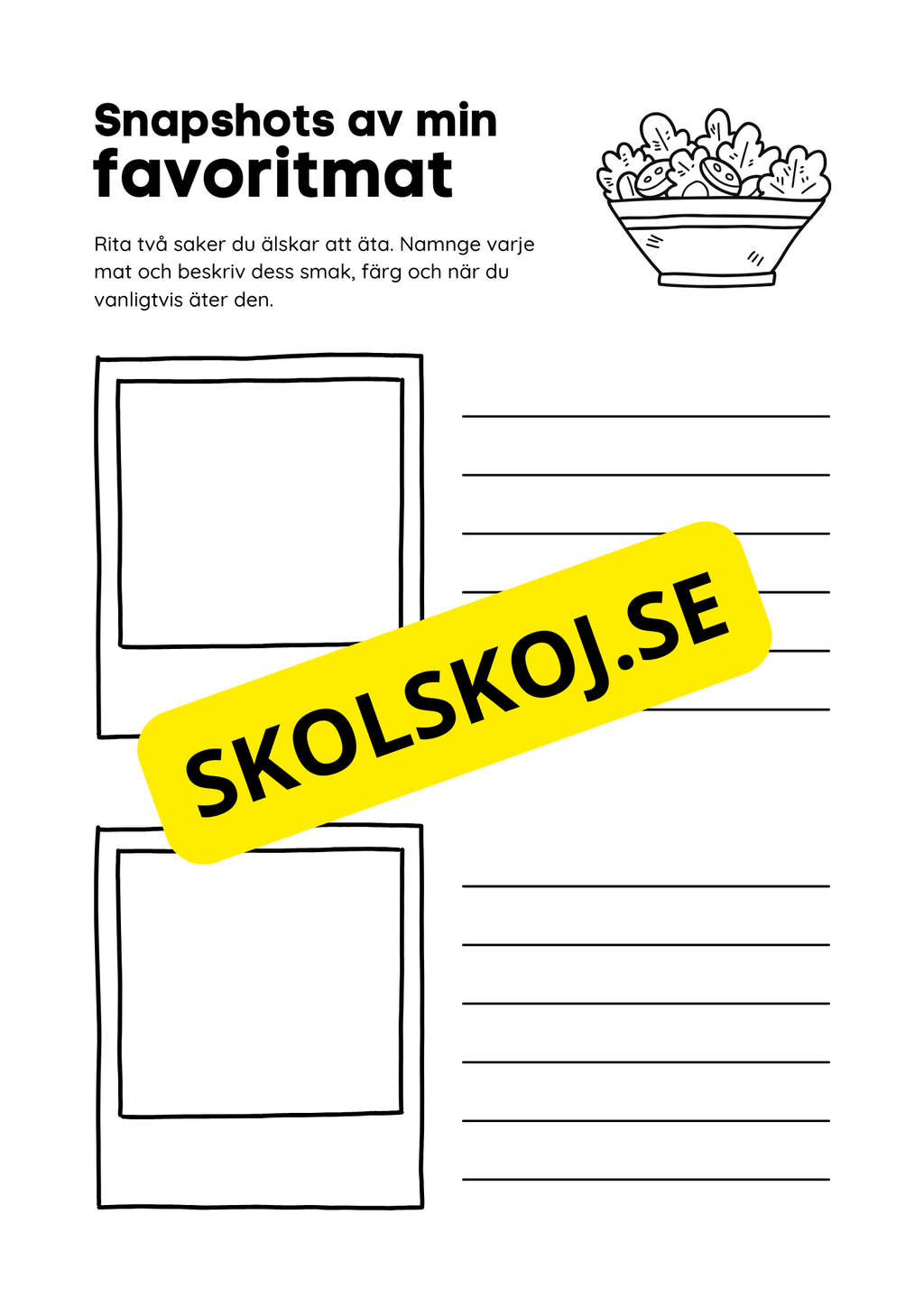 Rita och skriv - Snapshots