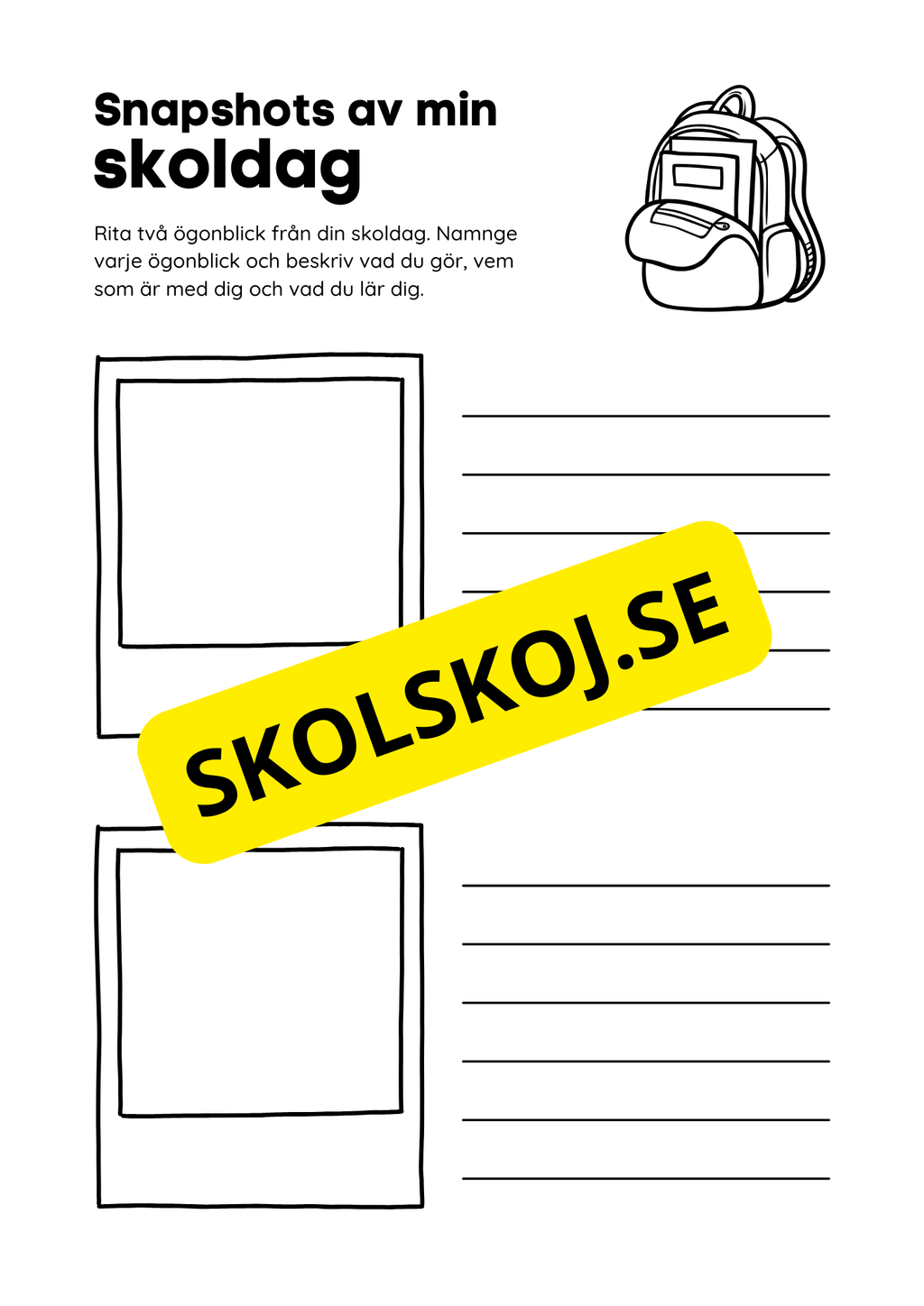 Rita och skriv - Snapshots