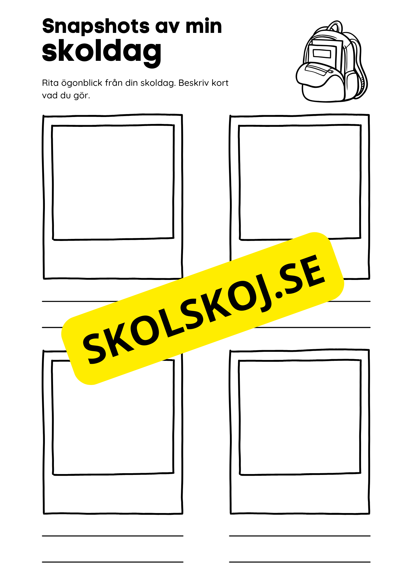 Rita och skriv - Snapshots