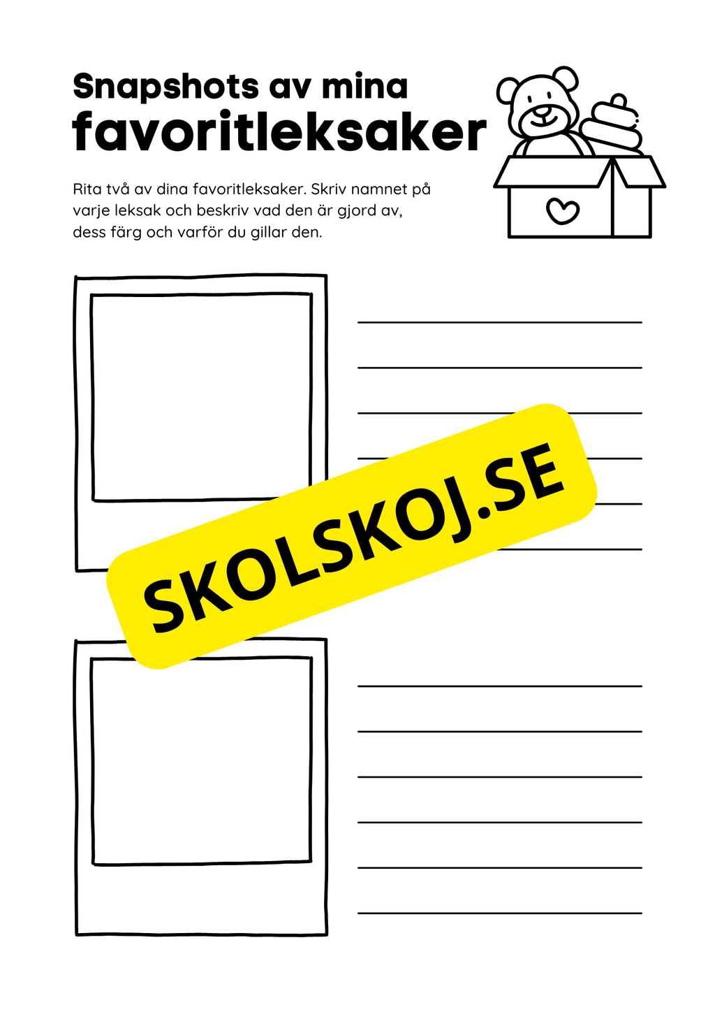 Rita och skriv - Snapshots