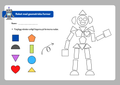 Robot med geometriska former