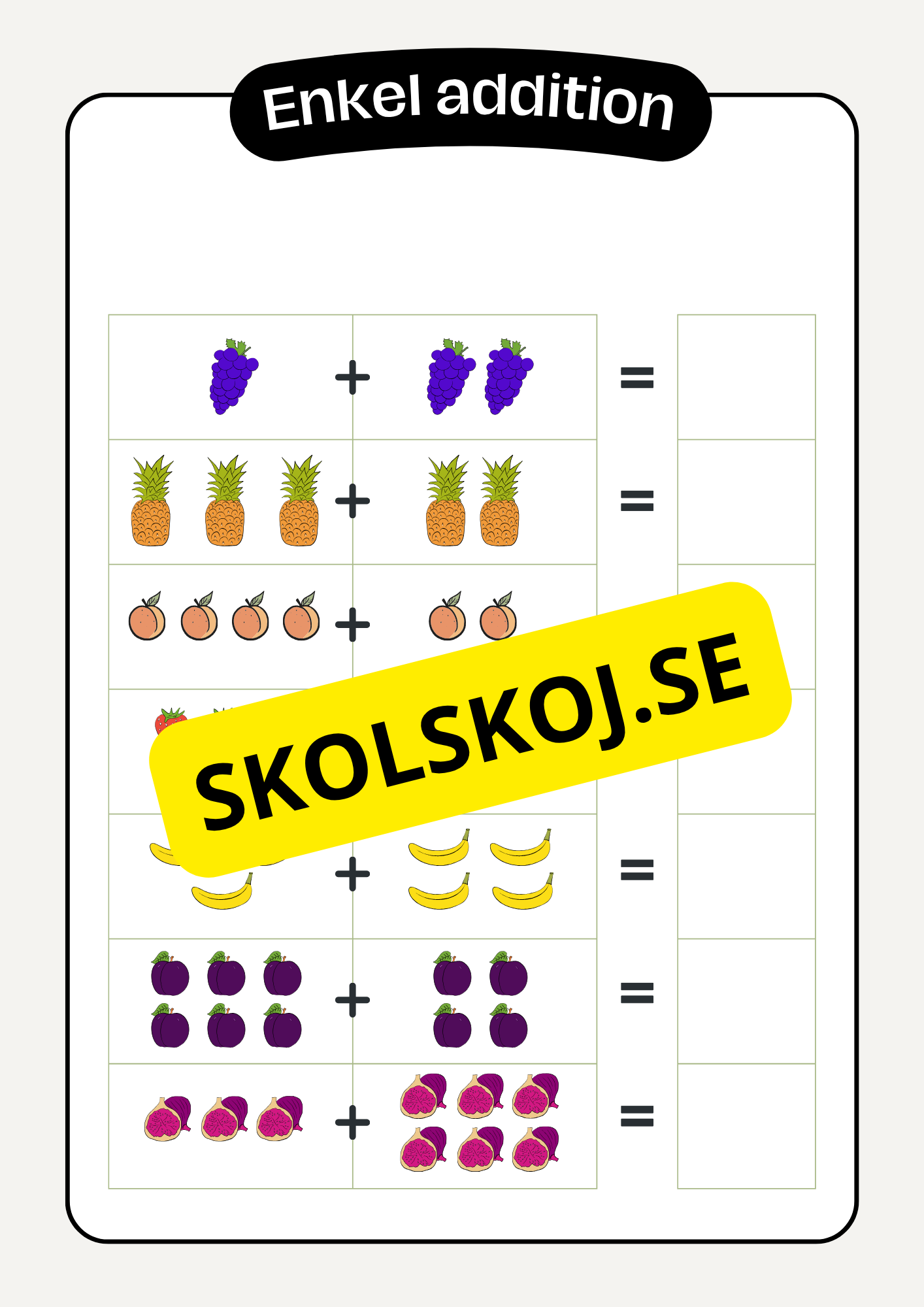 Roligt med matte - Häfte