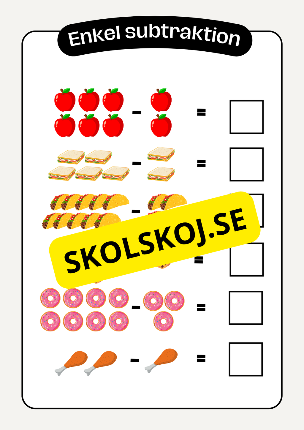 Roligt med matte - Häfte