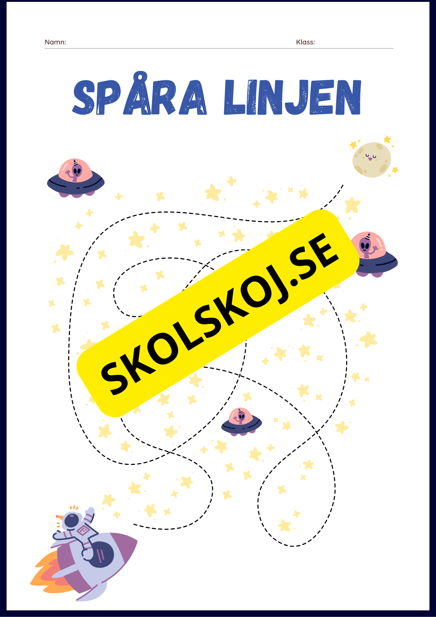 Rymden aktvitetsbok - Blandade uppgifter