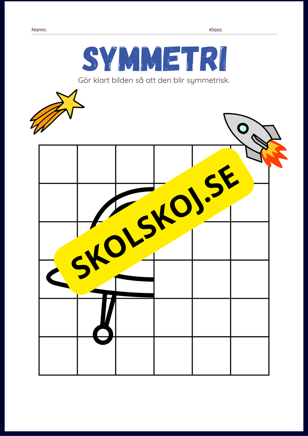 Rymden aktvitetsbok - Blandade uppgifter