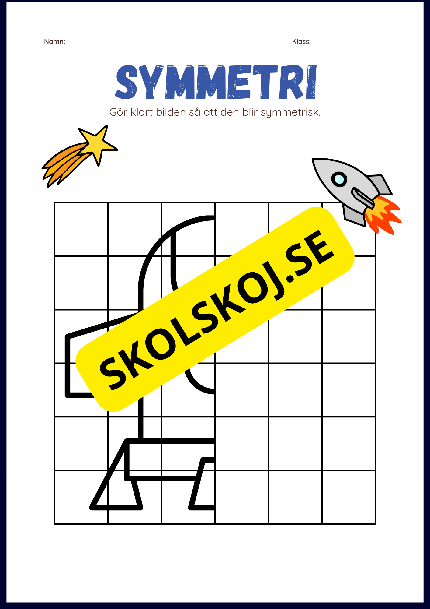 Rymden aktvitetsbok - Blandade uppgifter