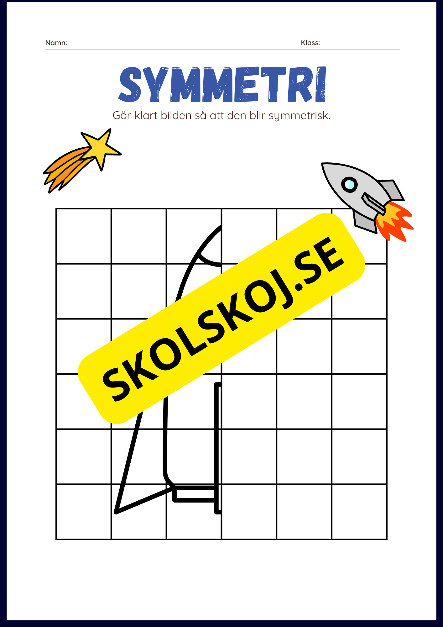Rymden aktvitetsbok - Blandade uppgifter
