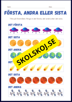 Rymden aktvitetsbok - Blandade uppgifter