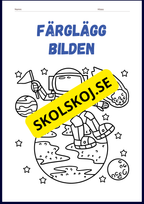Rymden aktvitetsbok - Blandade uppgifter