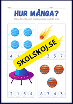 Rymden aktvitetsbok - Blandade uppgifter
