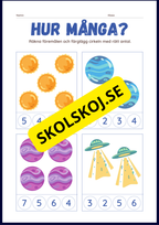 Rymden aktvitetsbok - Blandade uppgifter