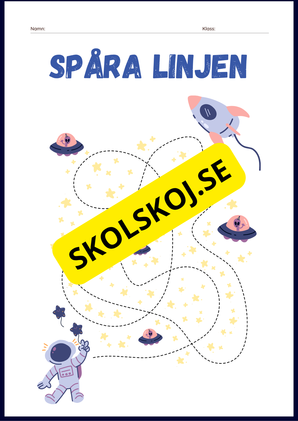 Rymden aktvitetsbok - Blandade uppgifter