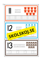 Spåra siffror och tal 0 - 20