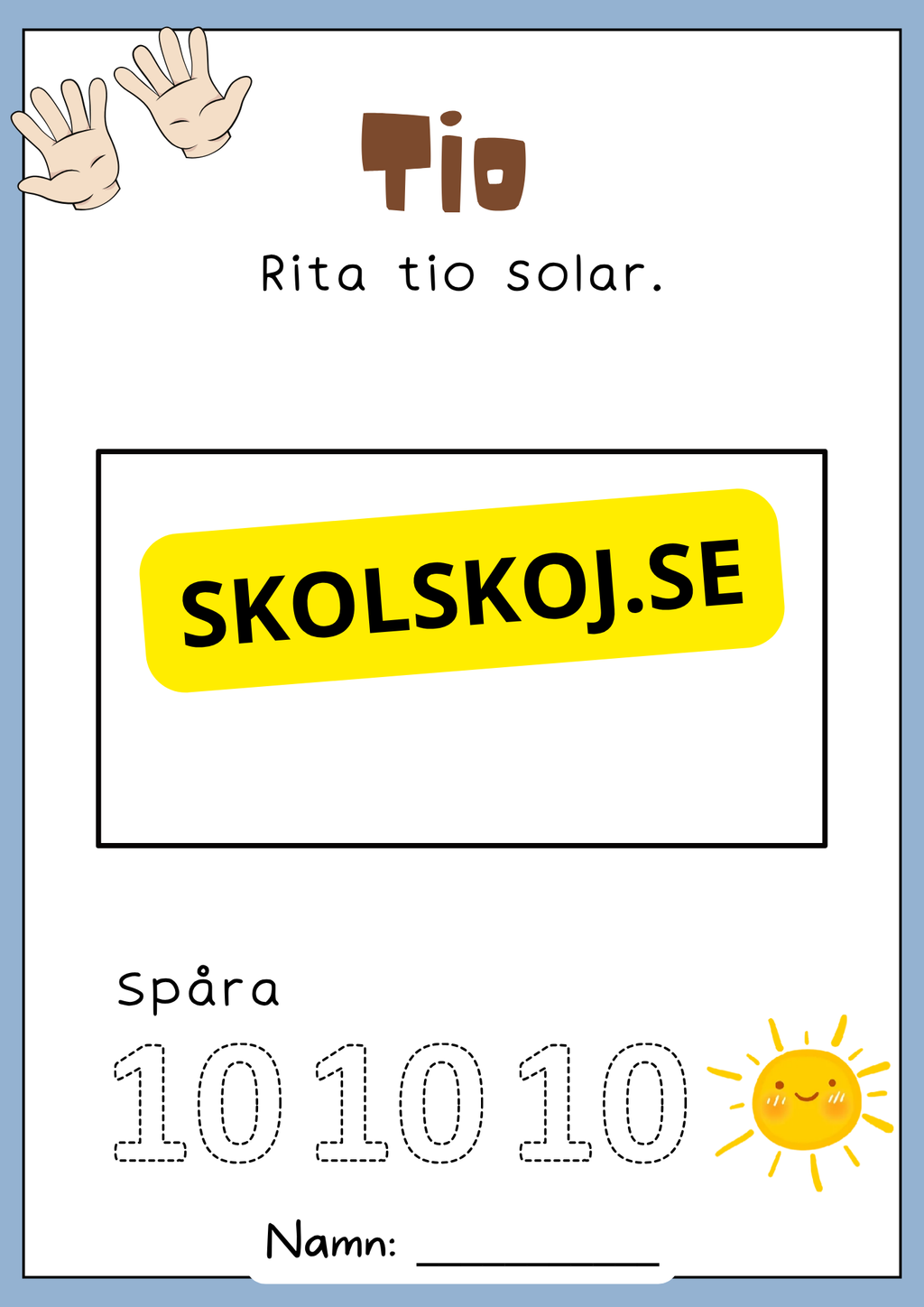 Sifferäventyr - Berättelser om 1 till 10 (20 sidor)