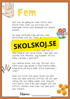 Sifferäventyr - Berättelser om 1 till 10 (20 sidor)