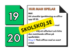 Sifferigenkänning - Brädspel