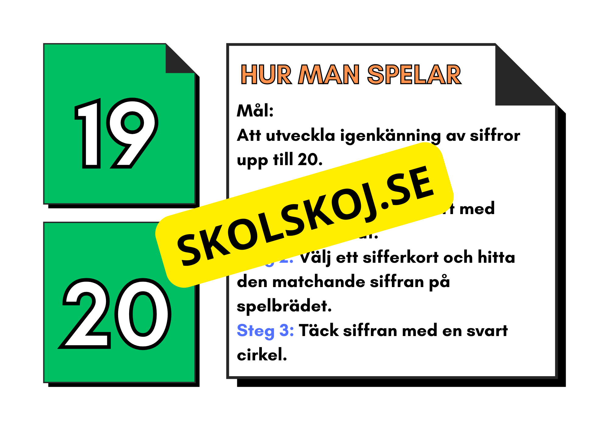Sifferigenkänning - Brädspel