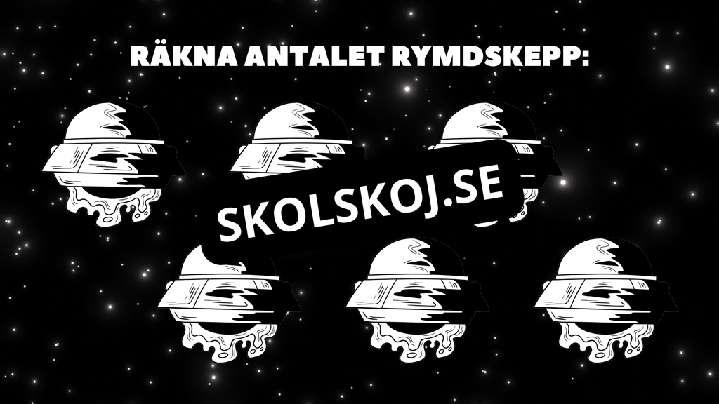 Siffror upp till 10 - Tema rymden - 33 sidor