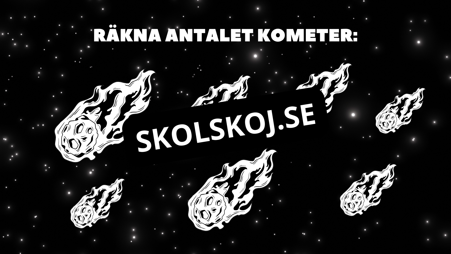Siffror upp till 10 - Tema rymden - 33 sidor