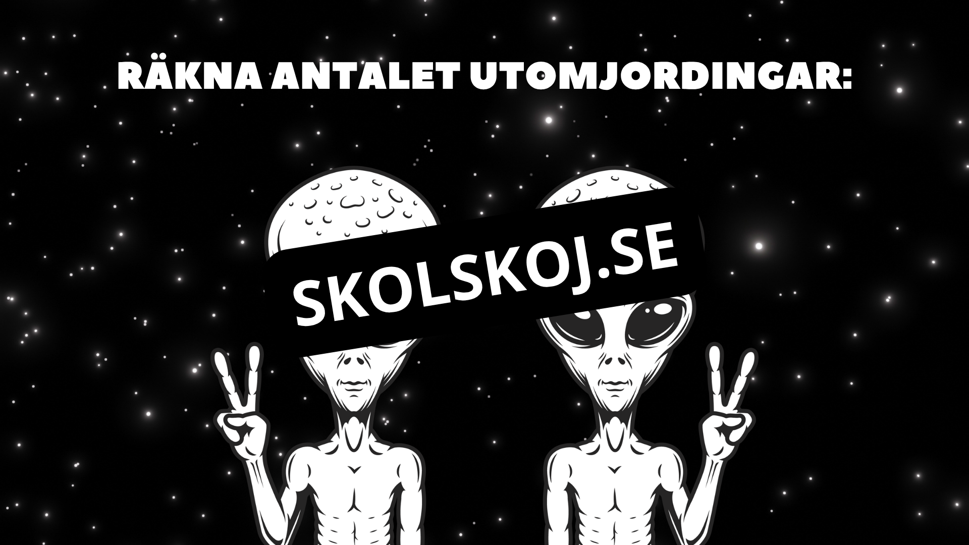 Siffror upp till 10 - Tema rymden - 33 sidor