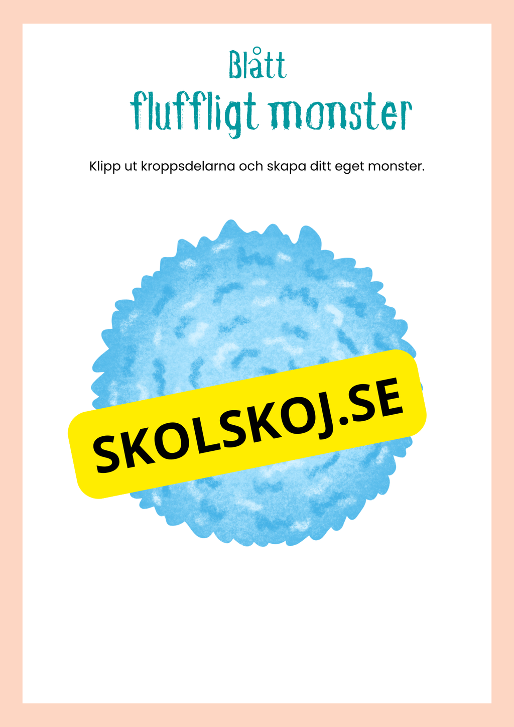 Skapa ett fluffigt monster