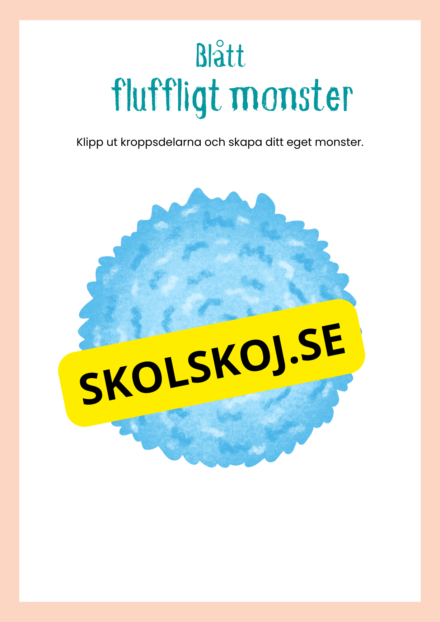 Skapa ett fluffigt monster