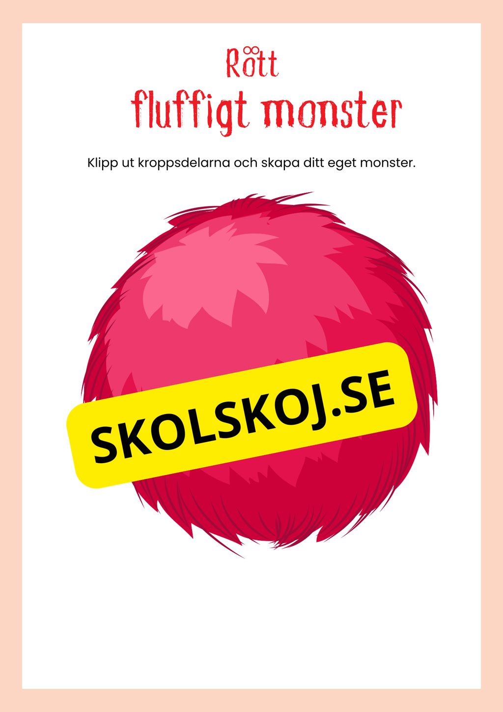 Skapa ett fluffigt monster