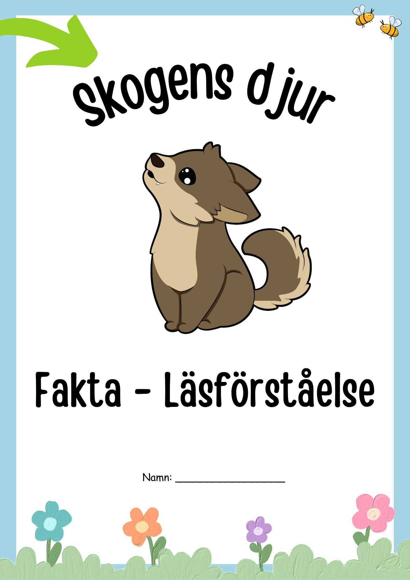 Skogens djur - Fakta och läsförståelse (19 sidor)