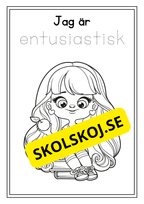 Skolbarn - Målarbok