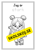 Skolbarn - Målarbok