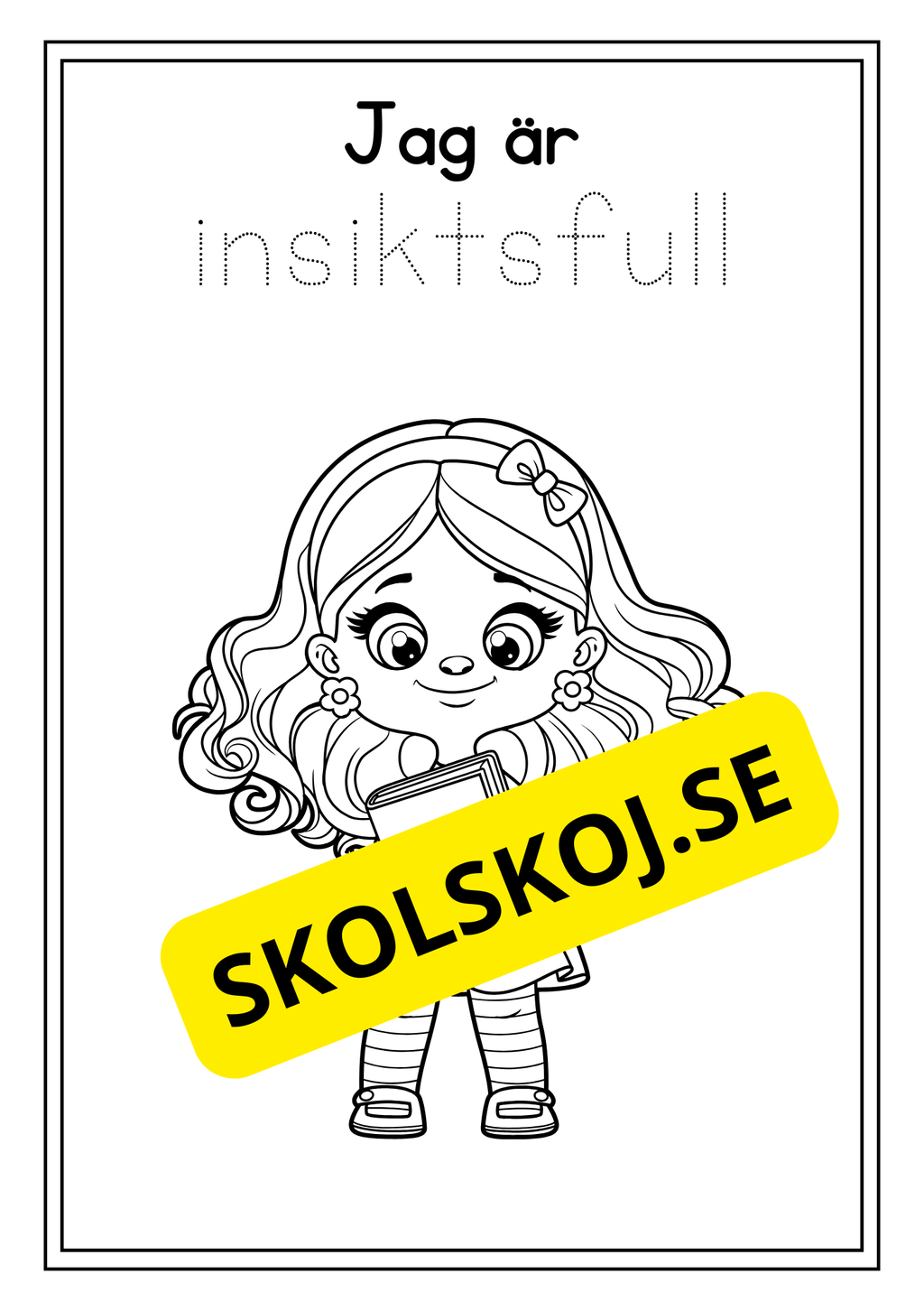 Skolbarn - Målarbok