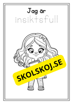 Skolbarn - Målarbok