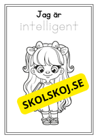 Skolbarn - Målarbok