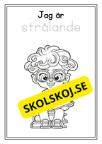 Skolbarn - Målarbok