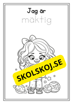 Skolbarn - Målarbok