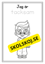 Skolbarn - Målarbok