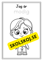 Skolbarn - Målarbok