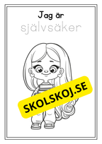 Skolbarn - Målarbok