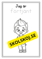Skolbarn - Målarbok
